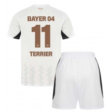 Bayer Leverkusen Martin Terrier #11 Bortaställ Barn 2024-25 Korta ärmar (+ Korta byxor)